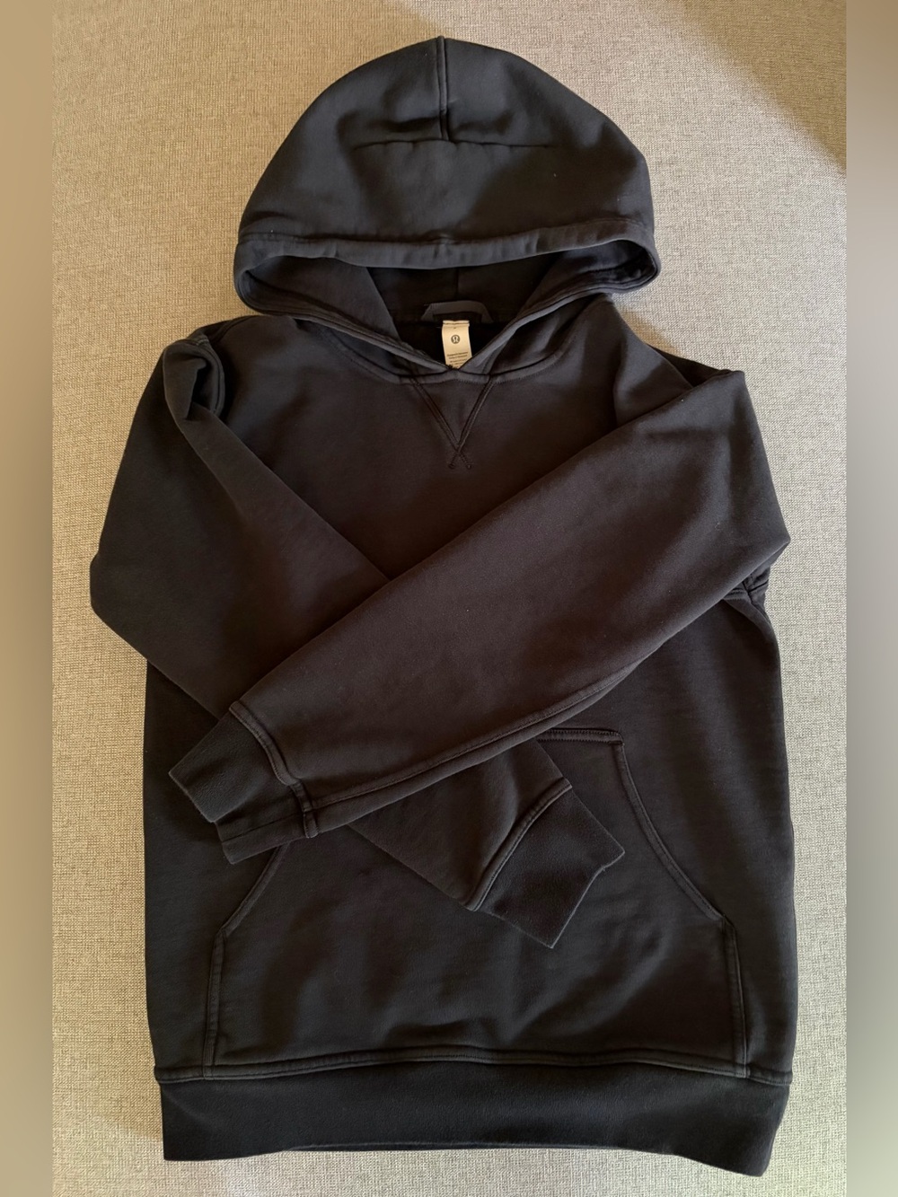 lululemon athletica Black Hooded Pullover Sweatshirt Size6